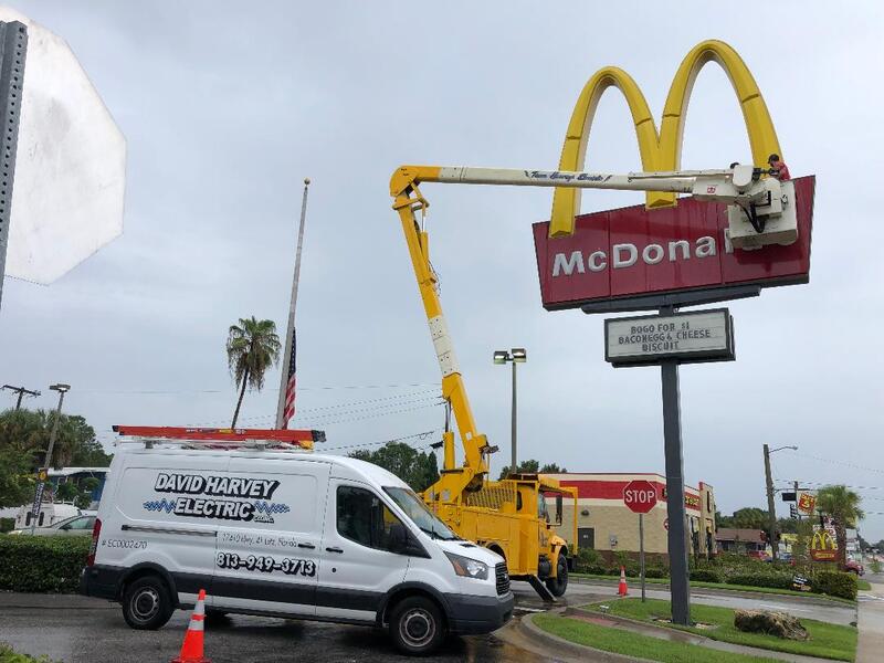 McDonald's High-Voltage Commercial Sign Repair